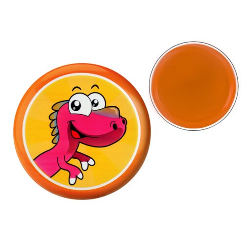  Leteći disk frizbi s dinosaurusom naranče 20 cm Slike