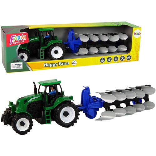  Tractor with Plow Plastic Green Blue Cijene