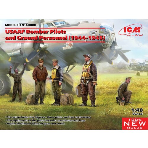 ICM US Bomber Crew (1944-1945) - 100% new moulds, (21287517) Cene