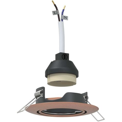  Lampy Set od 6 Bakar 9 cm Ugradbena stropna svjetla Kružna Slike
