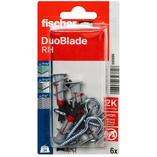 Fischer Plastična tipla za gips DuoBlade RH K NV S vijkom 6/1 Slike