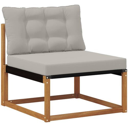  Set vanjskih sofa 5 kom. Prirodna i svijetlo siva Smeđa 325 x 166,5 x 73 cm Slike
