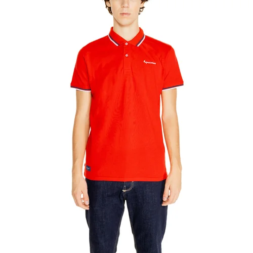 Aquascutum ACTIVE COTTON STRIPES POLO AA_SS23_PO002 Crvena