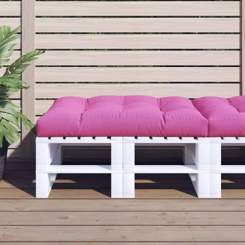 Jastuk za palete ružičasti 120 x 80 x 12 cm od tkanine