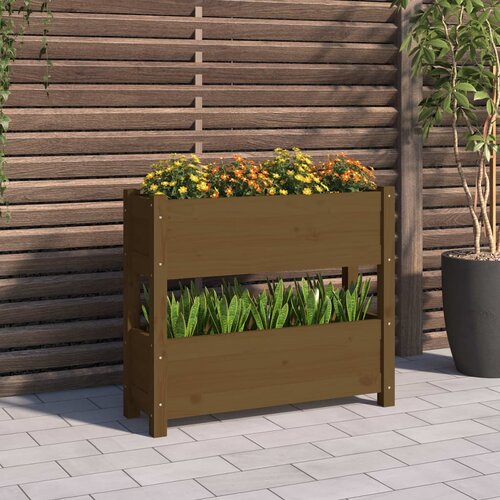 vidaXL Sadilica smeđa boja meda 77x25x66 cm od masivne borovine Cijene