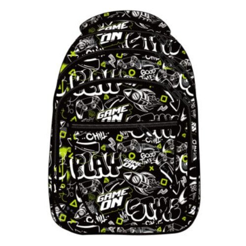 Octopus &Scaron;kolski Ranac Oby2645 Street Style 28x13x39cm crna fluo žuta Cene
