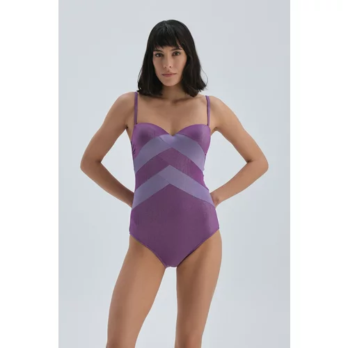 Dagi Swimsuit - Purple - Colorblock