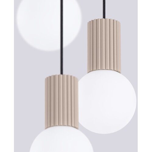 Sollux SL.1745 - visilica na sajli halo 3xG9/8W/230V preč. 25 cm taupe Slike