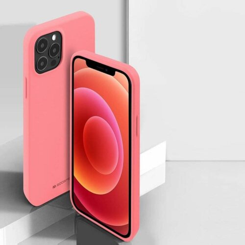 Goospery Soft Feeling silikonski ovitek za iPhone 14 Pro Max - roza Slike