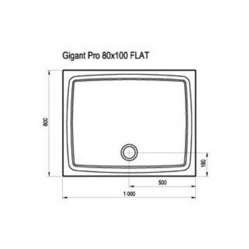 Ravak XA03A411010 Gigant 100 x 80 cm pravokotna tu&amp;scaron; kad iz litega marmorja Slike