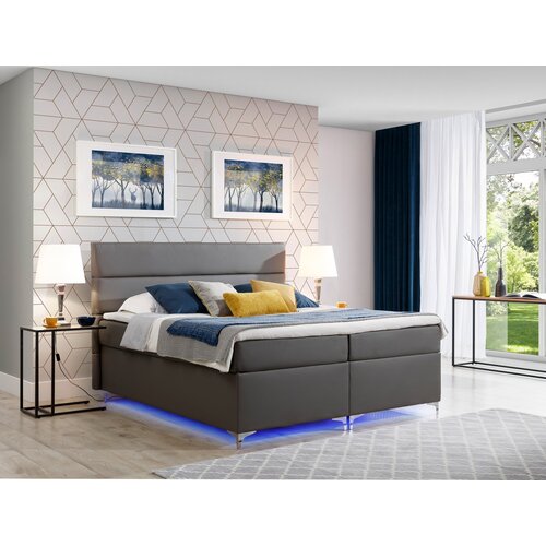 ELTAP Tapecirani boxspring krevet Amadeo s LED rasvjetom-140x200-Soft 29 Cene