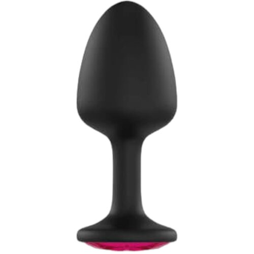 Dorcel Geisha Plug Ruby M - roza analni dildo (črn) Slike