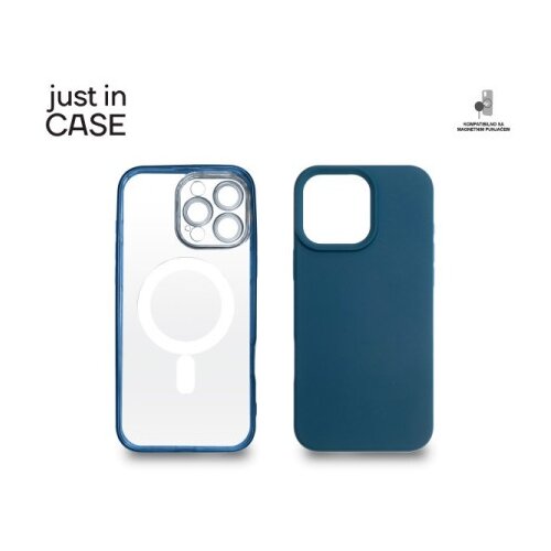 Just In Case 2u1 Extra case MAG MIX PLUS paket PLAVI za iPhone 16 Pro Max Cene