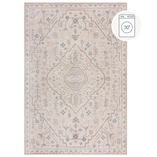 Flair Rugs Kremno bela pralna preproga 115x170 cm Teo Traditional &amp;ndash; Slike