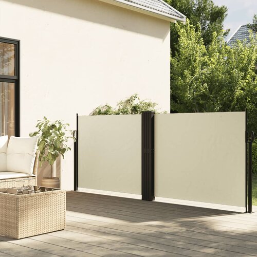 vidaXL Bočna tenda na uvlačenje krem 120 x 1200 cm Cijene