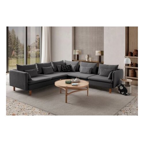 Atelier Del Sofa ugaona garnitura flexy l anthracite Cene
