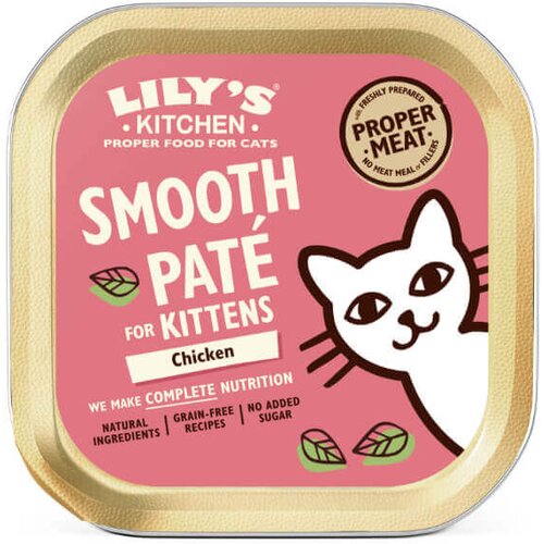Lily's Kitchen smooth Paté kitten - piščanec, svinjina, postrv in govedina 85 g Cene