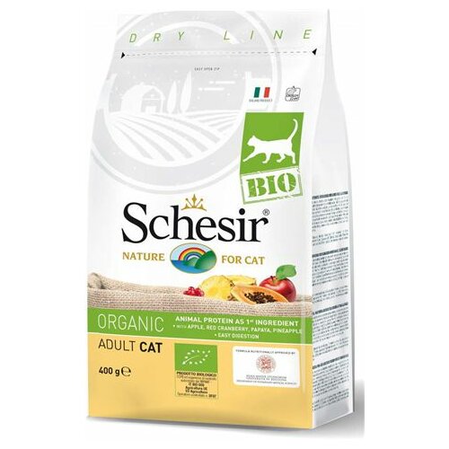 Schesir BIO organic hrana za mačke - piletina, 400gr Slike