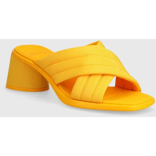 Camper Natikače Kiara za žene, boja: žuta, s debelom potpeticom, K201540-002