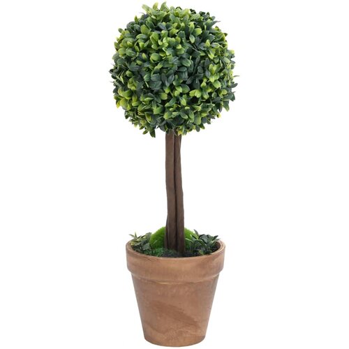  Umjetni &amp;scaron;im&amp;scaron;iri s posudama 2 kom u obliku kugle zeleni 41 cm Slike