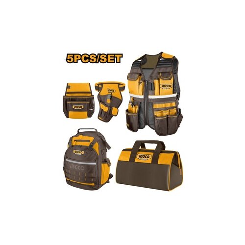 Ingco Set 5/1 (RANAC+TORBA+POJAS+PRSLUK) SUPER COS23090 Cene
