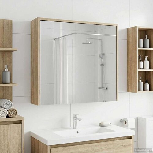  Kopalniška ogledalna omara Sonoma hrast 63,5 x 16 x 62,5 cm, (5000233337) Cene