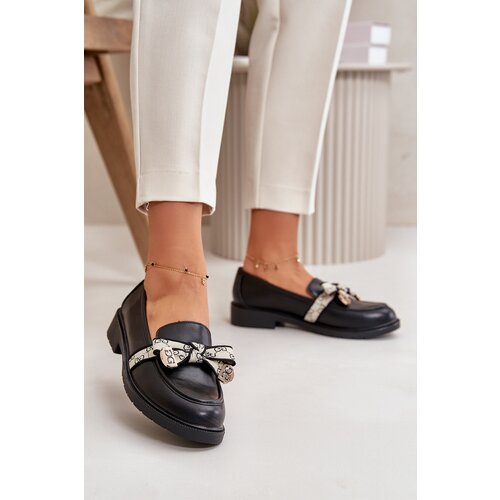 S. BARSKI Leather Women's Loafers Black S.Barski HY42-330 Cijene