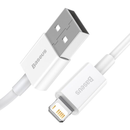 Baseus podatkovni polnilni kabel CALYS-A02 Lightning 1m 2,4A - bel Cene