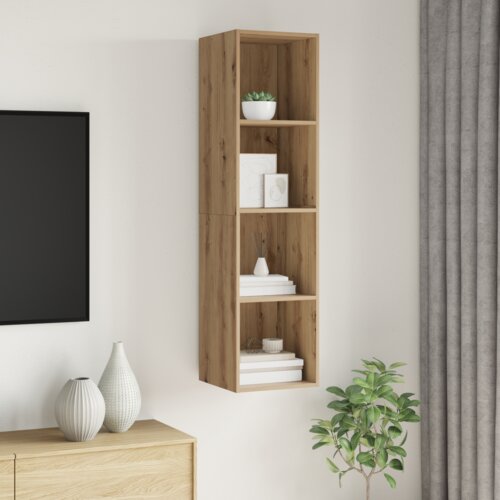 vidaXL TV omarica artisan hrast 37 x 37 x 142.5 cm Konstruiran les Cene