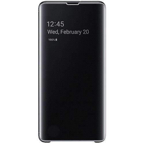Samsung original torbica Clear View EF-ZG975CBE za Galaxy S10 Plus G975 - črna Cene