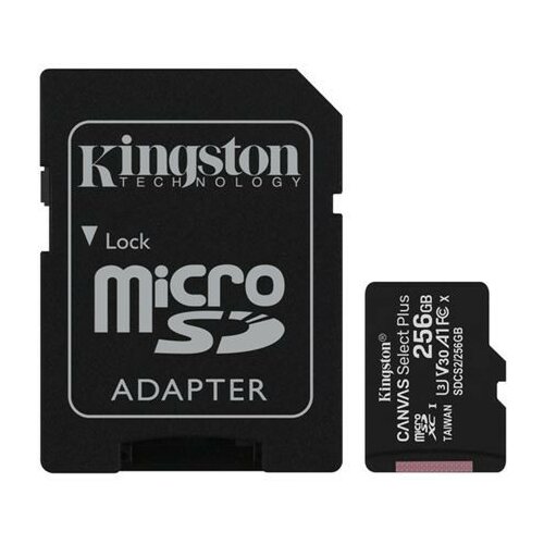 Kingston Memorijska kartica SD MICRO 256GB Class 10 UHS-I + ad Slike