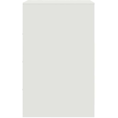  Noćni ormarići 2 kom bijeli 34,5 x 39 x 62 cm čelični Bijela Slike