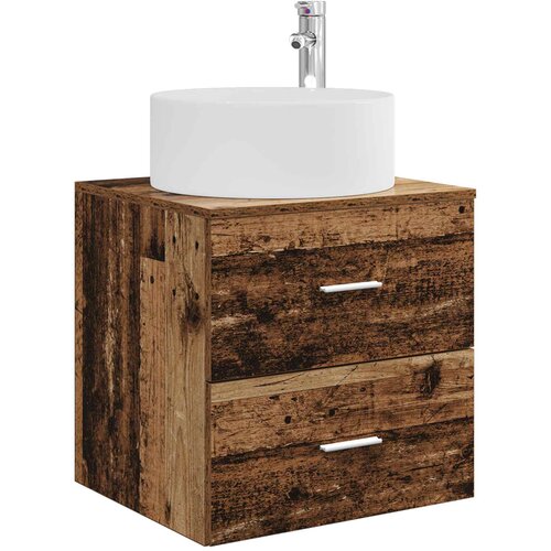 vidaXL Umivalnik s pritrditev na steno Star les 49,5 x 44,5 x 65,5 cm, (5000245524) Cene