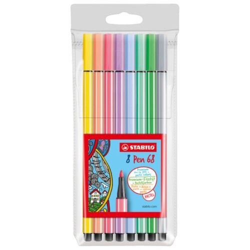 Stabilo Flomasteri Pen pastel, 8 komada Slike