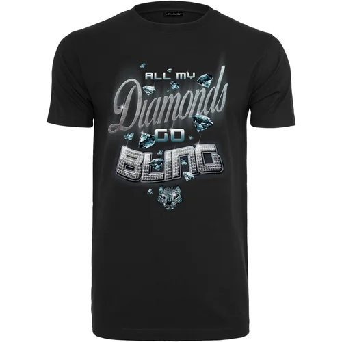 MT Men Diamonds Go Bling Tee black