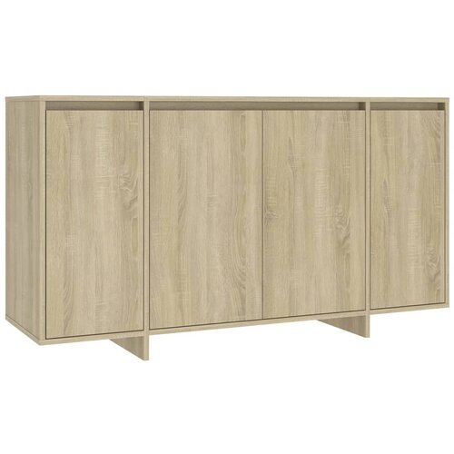 Maison Chic Komoda - Predalnik sonoma hrast 135x41x75 cm iverna plo&amp;scaron;ča, (21717716) Slike