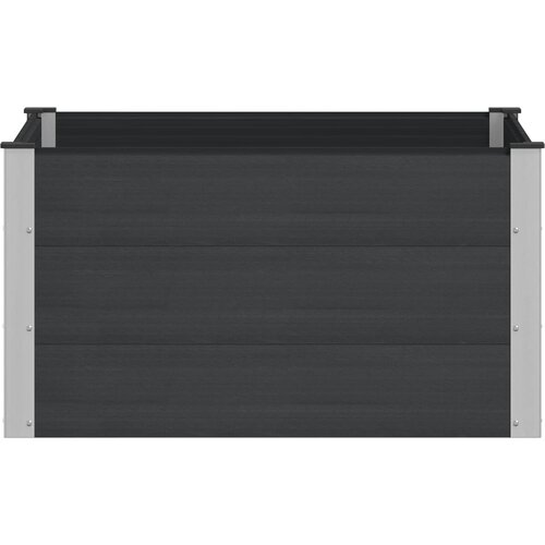  Povi&amp;scaron;ena vrtna gredica Crna 100 x 100 x 54 cm Slike