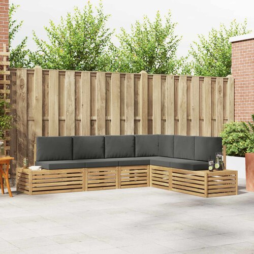  Set vanjskih sofa s jastukom 6 Komad Bijela i antracit Slike
