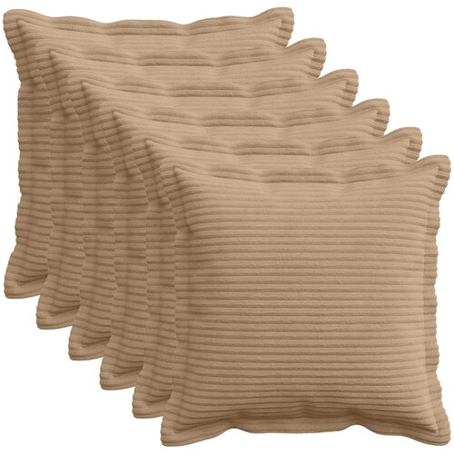 Presvlaka za jastuk 6 kom. HOUTEN Smeđa 35 x 35 cm Kord Cijene