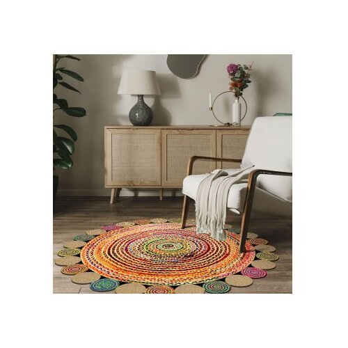 Conceptum Hypnose HMNT933 multicolor okrugli tepih duginih boja 100 cm (477HFT2207) Slike