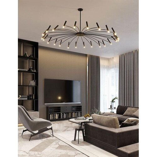 Toolight stropna svjetiljka sa staklenom kuglom APP1196-15CP black Slike