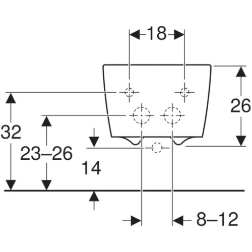 Geberit iCon Square konzolni bide 231910000 Slike