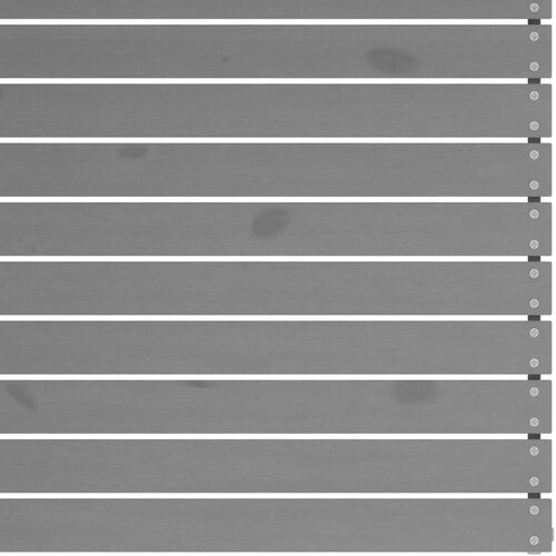  9-dijelna vrtna garnitura od masivne borovine siva Slike