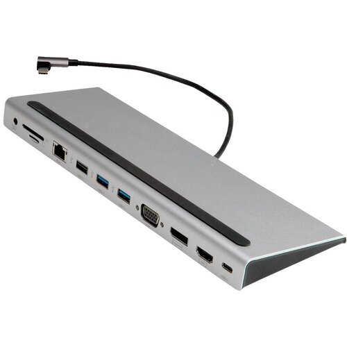 Value USB 3.2 Gen 2 Type C Multiport Docking Station\, 4K HDMI/DP\, VGA\, USB\, kartica USB 2.0 adapter 12.99.1117, (20428568) Cene