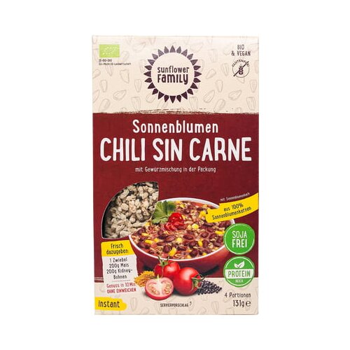 SunflowerFamily BIo zrnca sončničnih semen - me&amp;scaron;anica za Chili sin Carne Slike