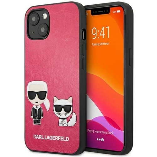 Karl Lagerfeld OVITEK IKONIK KARL&CHOUPETTE ZA IPHONE 13 MINI FUCHSIA, (21833989) Cene