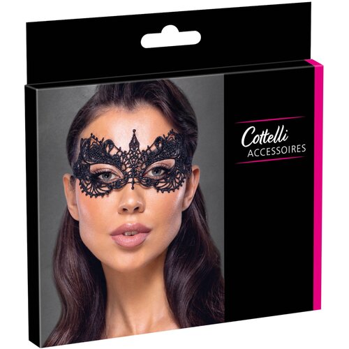 Cottelli Delicate Embroidered Blindfold 2461331 Black Cene