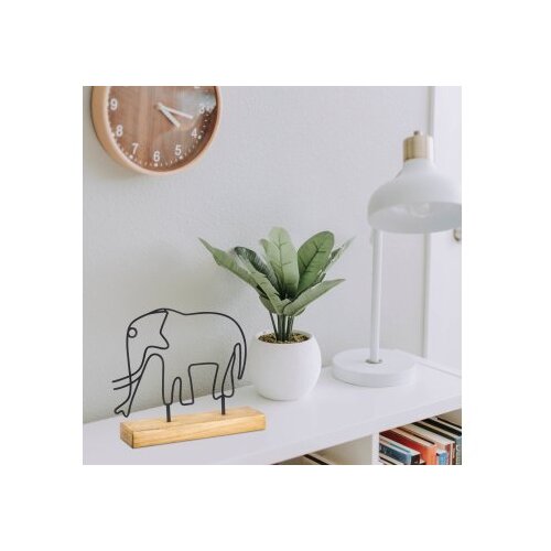 WALLXPERT decorative object figura elephant black Cene