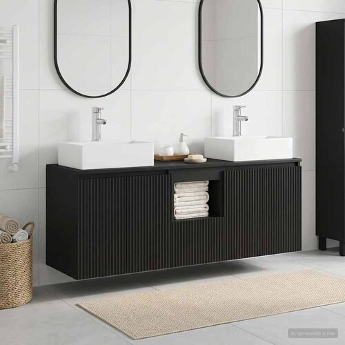  Set ormarića za kupaonicu 3 kom. Crna 49,5 x 41 x 62,5 cm Cene