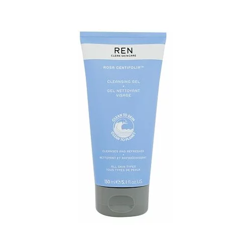 REN Clean Skincare rosa centifolia čistilni gel za vse tipe kože 150 ml za ženske